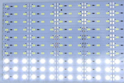 светодиодные линейки 220 алюминиевые планки диоды 220В led