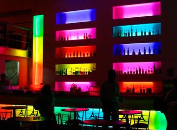 Светодиодная подсветка кафе и клуба LED