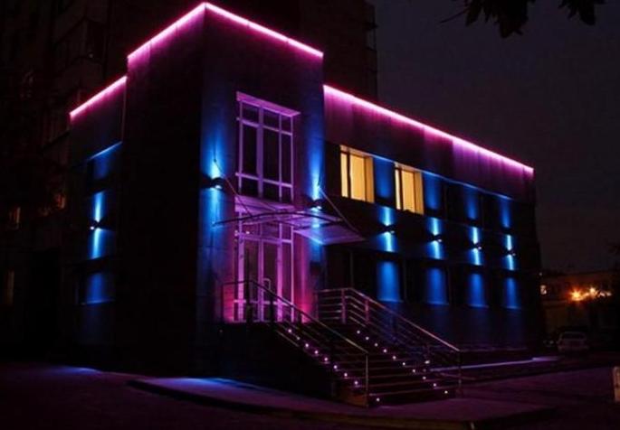 подсветка зданий светильники led 