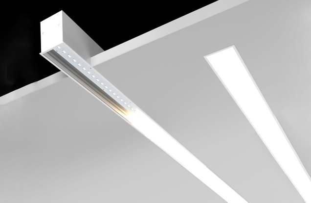 Светодиодные светильники в потолке профиль Минск ledluxe.by