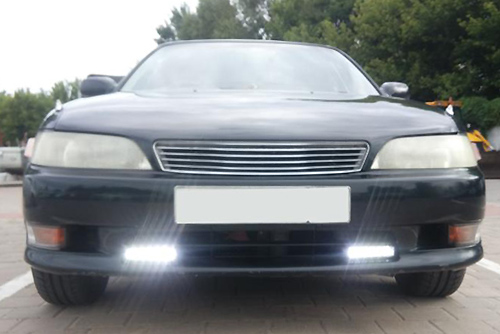 на бампер светодиодный прожектор 12 вольт для авто 12v led прожектор автомобильный диодный лед прожектор 12 вольт