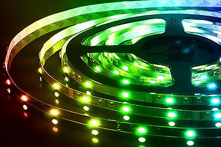 светодиодная лента rgb цветная красный зеленый синий RGB LED лента купить