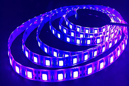 ультрафиолетовые светодиодные led-ленты купить ультрафиолетовая лента для растений